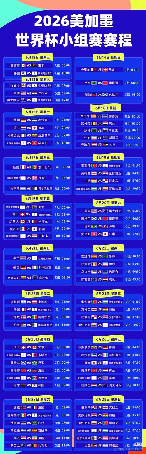 2026世界杯直播一览赛事详情在哪里看 2026世界杯直播一览赛事详情在哪里看